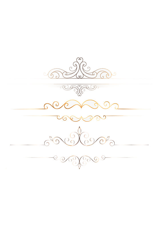 金色古典欧式边框标题框