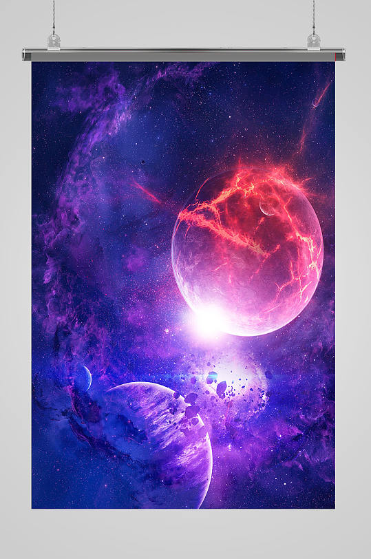 高端大气星空银河系图片