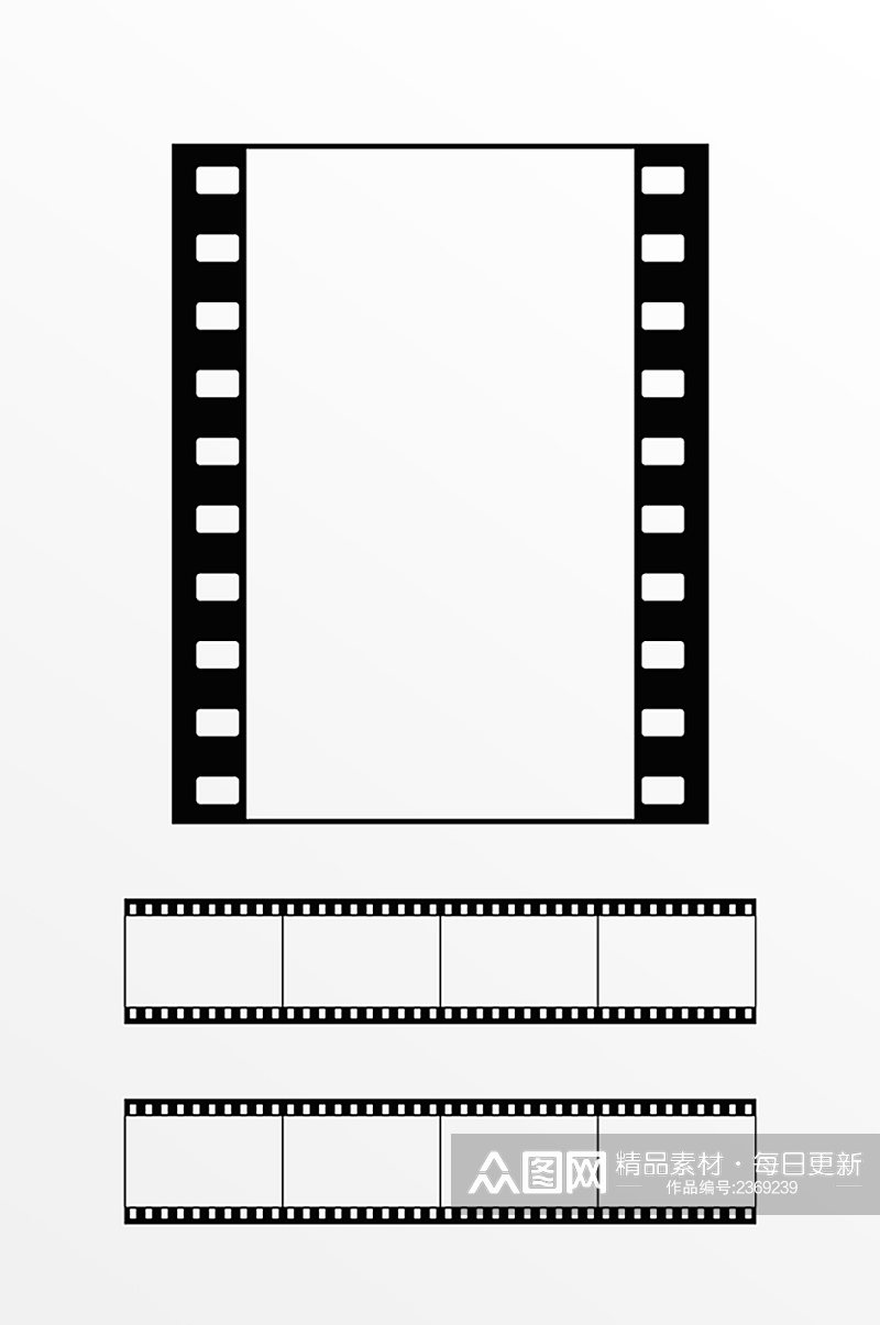 免扣电影胶卷元素素材