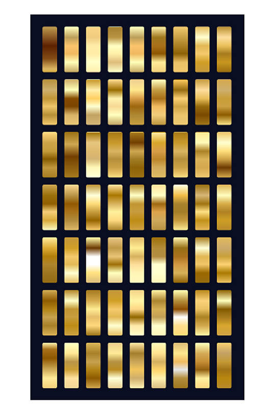 常用金色金属渐变预设