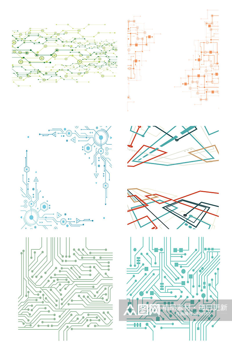科技线路矢量素材素材