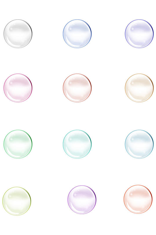 气泡水泡多彩泡泡素材-众图网