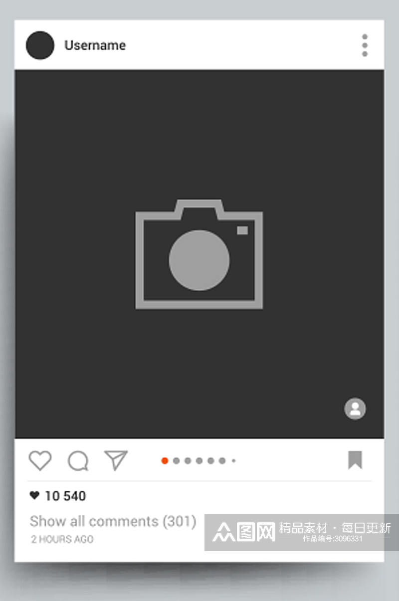 ins界面app截图画面设计素材