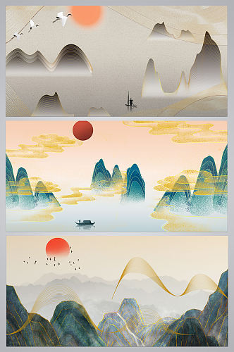 中式中国风背景素材设计