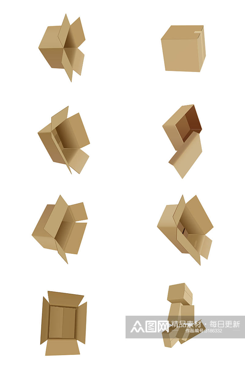 简约纸盒素材设计素材
