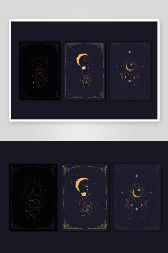 高档神秘卡牌模板-众图网