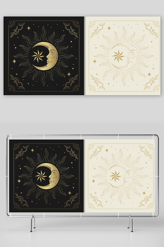 神秘卡牌模板素材-众图网