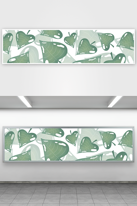 矢量树叶叶片纹理背景素材-众图网