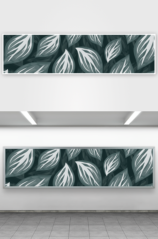 矢量树叶绿叶底纹背景-众图网