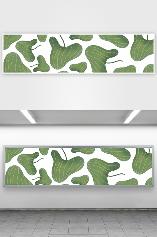 矢量树叶绿叶底纹背景素材-众图网