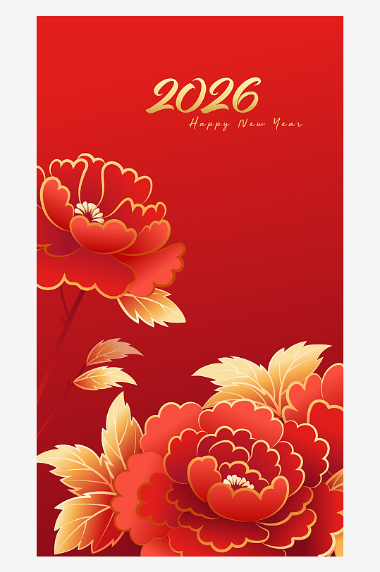 马年新年喜庆底纹背景素材-众图网