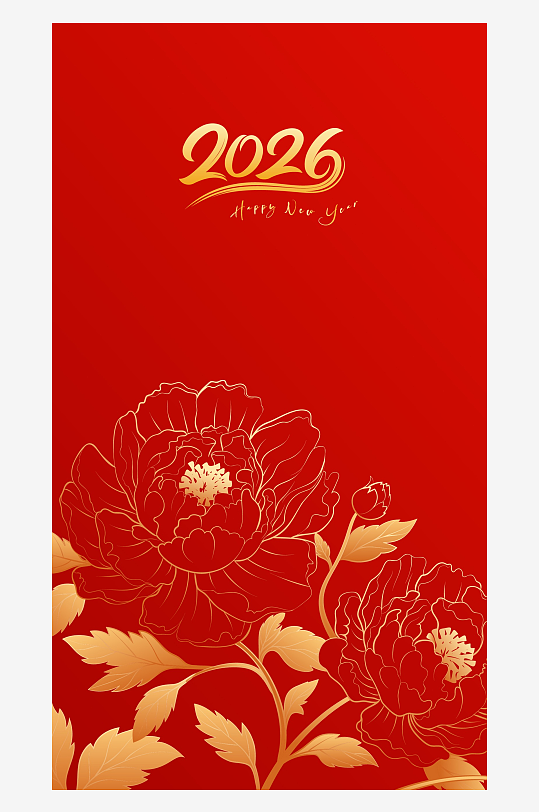 马年新年喜庆底纹背景素材-众图网