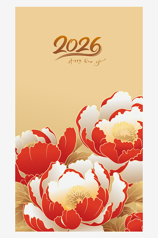 马年新年喜庆底纹背景-众图网