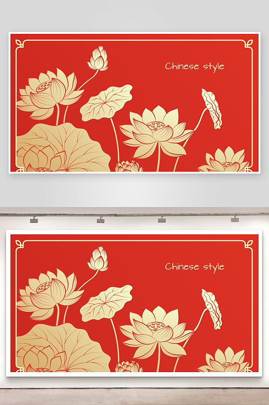 马年新年喜庆底纹背景-众图网