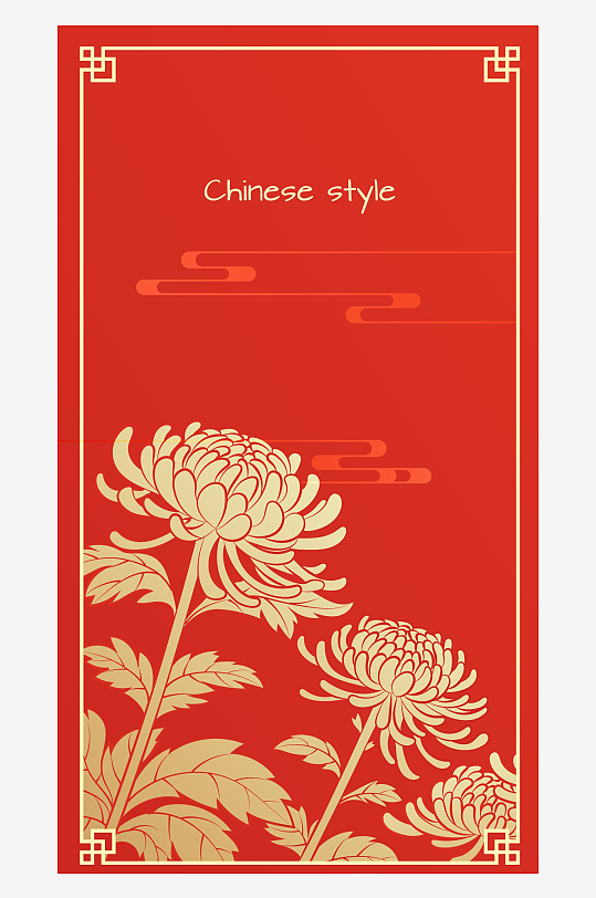 马年新年喜庆底纹背景-众图网