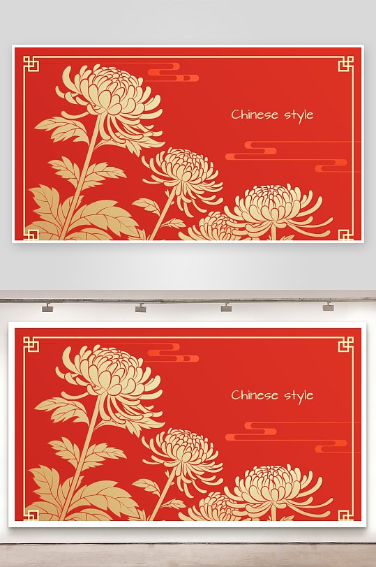 马年新年喜庆底纹背景-众图网