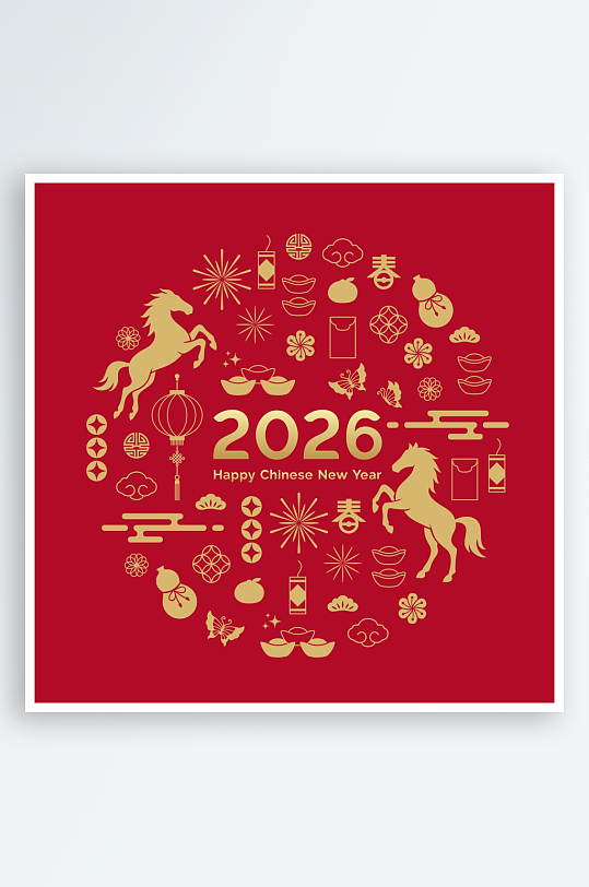 马年底纹背景素材-众图网