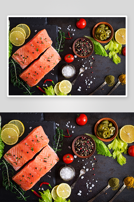 三文鱼美食高清图片素材-众图网