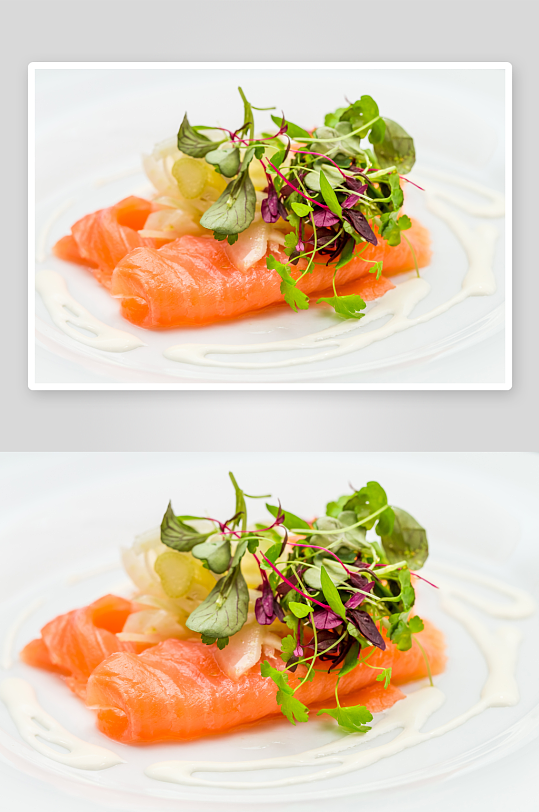 三文鱼美食高清图片-众图网