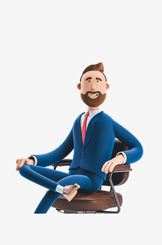 水彩3D立体人物免抠png素材-众图网