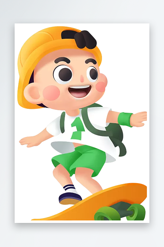 水彩3D人物免抠png图片素材-众图网