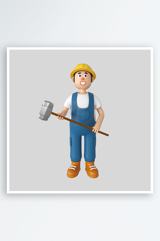 水彩3D人物免抠png素材-众图网