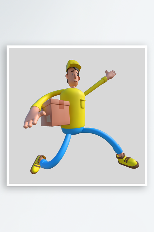 水彩3D人物免抠png图片-众图网