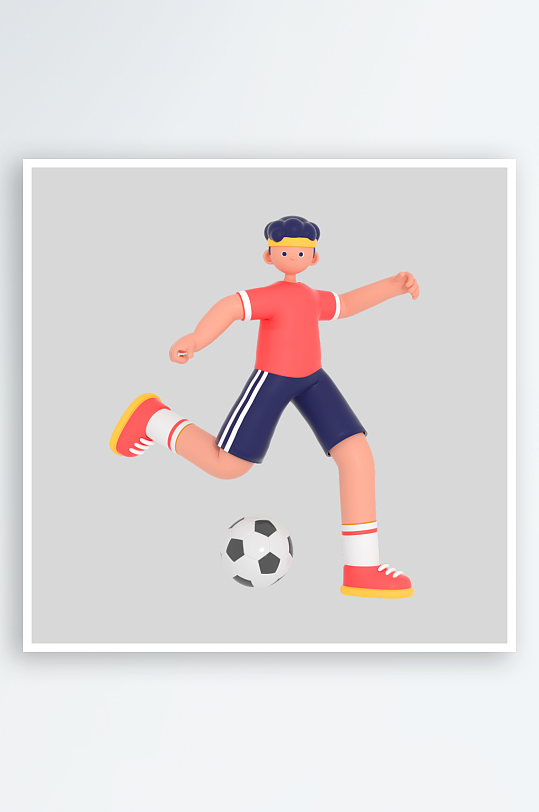 水彩3D人物免抠png图片-众图网