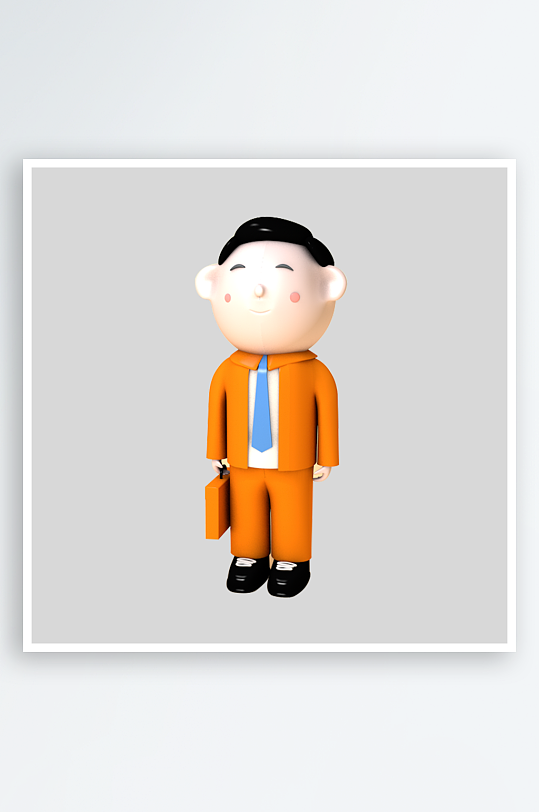 水彩3D人物免抠png图片素材-众图网