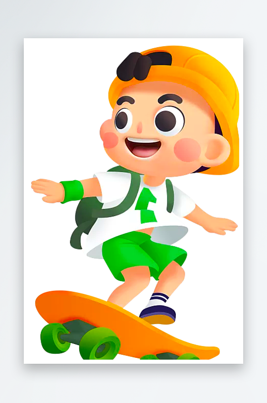 水彩3D人物免抠png素材-众图网