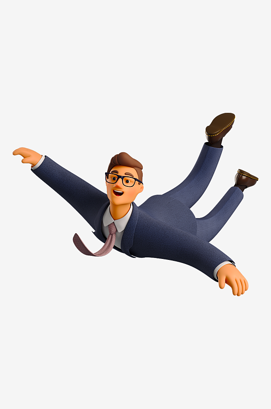 水彩3D人物免抠png图片素材-众图网