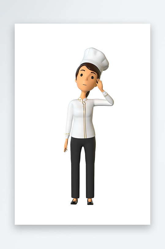 水彩3D人物免抠png图片素材-众图网