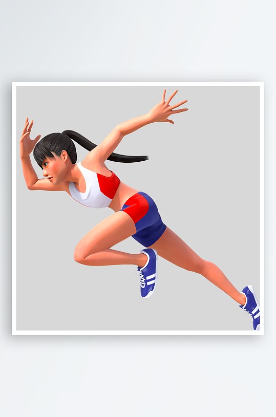 水彩3D人物免抠png图片素材-众图网