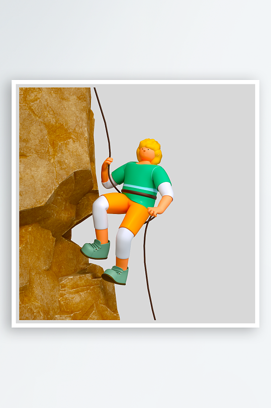 水彩3D人物png免抠素材-众图网