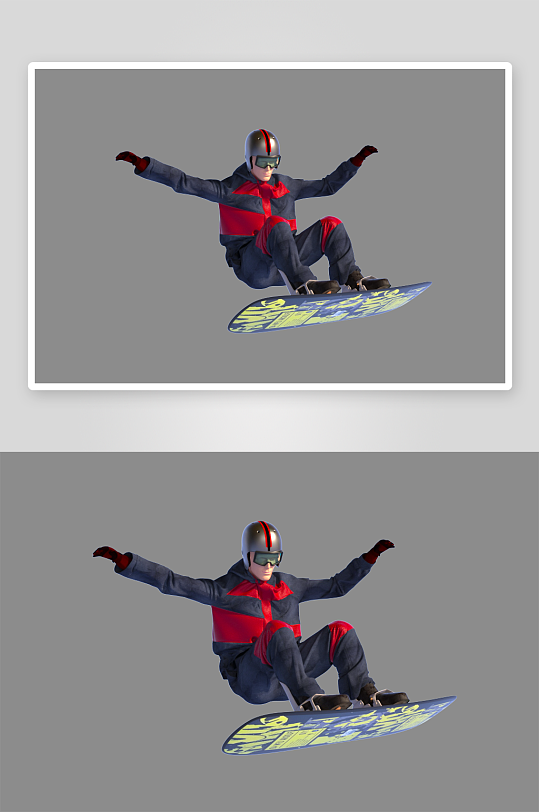 水彩3D人物png免抠图片-众图网