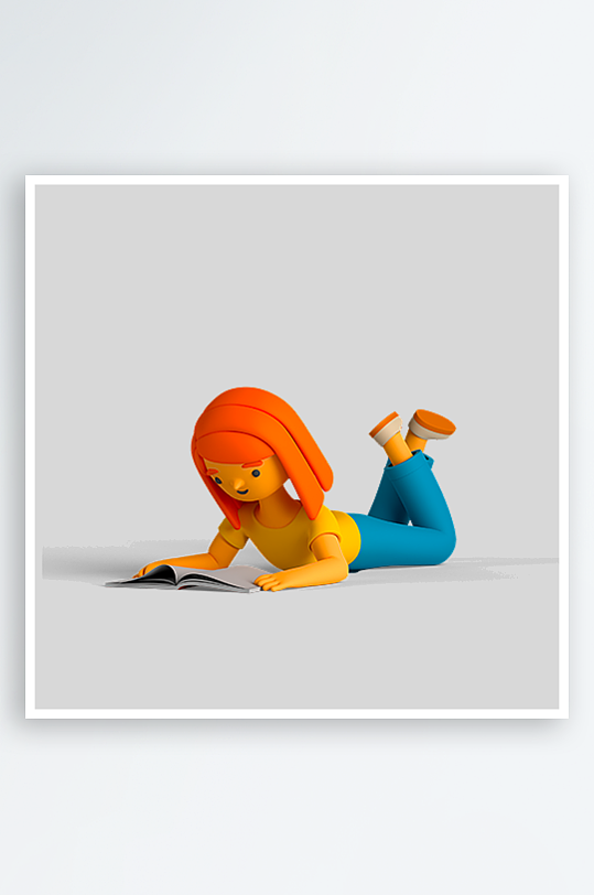 水彩3D人物png免抠图片-众图网