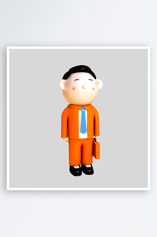 水彩3D人物png免抠图片-众图网