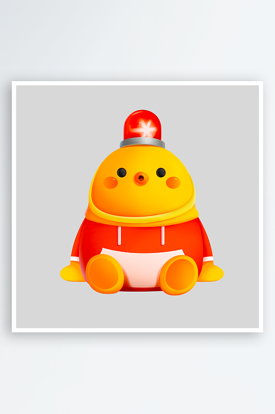 水彩3D人物免抠素材-众图网