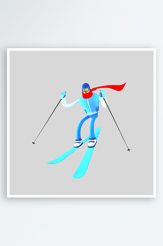 水彩3D人物免抠png图-众图网