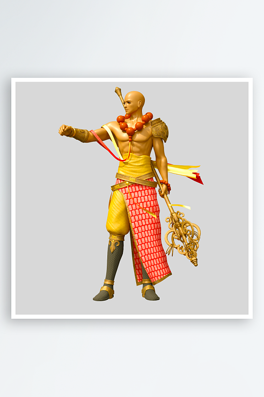 水彩3D人物免抠png素材-众图网