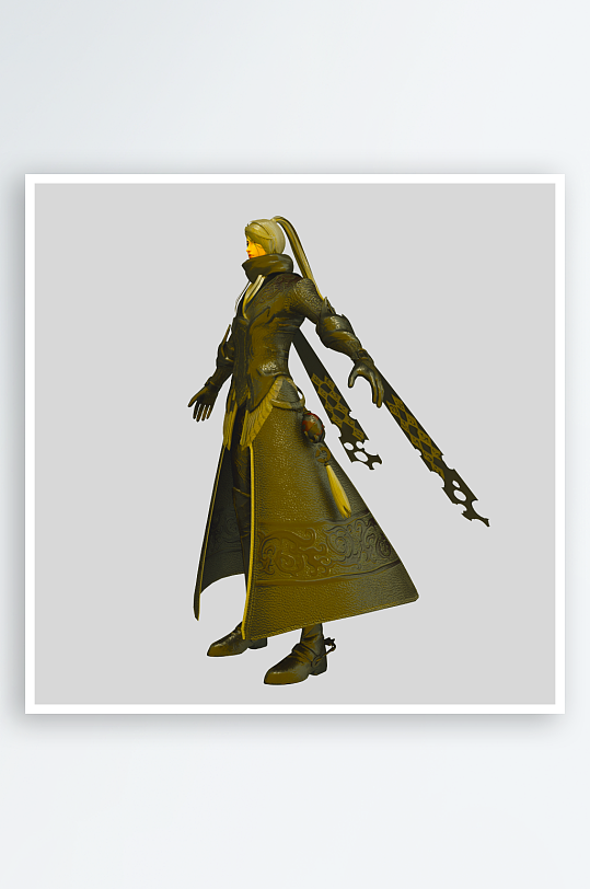 水彩3D人物免抠png素材-众图网