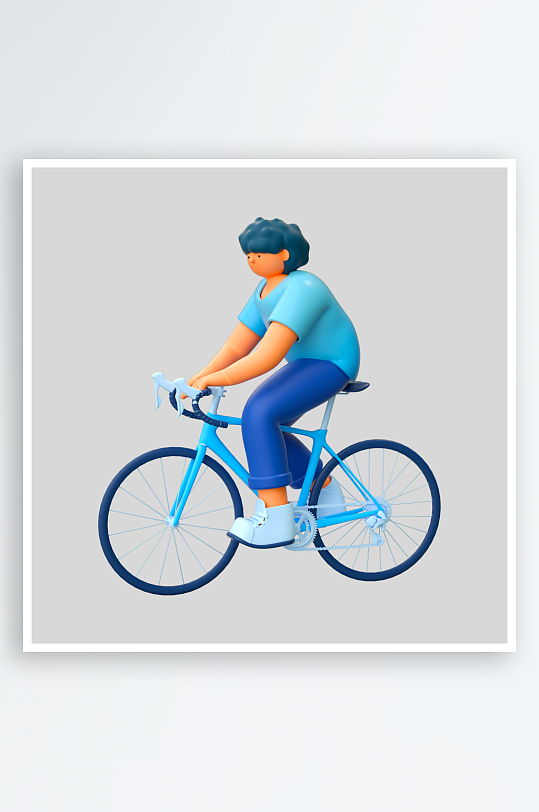 水彩3D人物免抠png图片素材-众图网