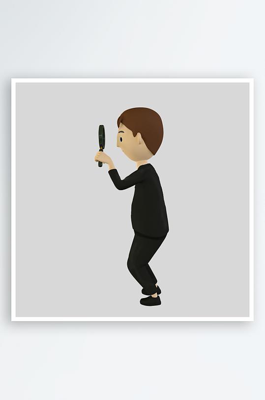 水彩3D人物免抠png图片素材-众图网