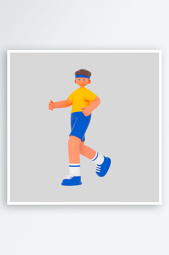 水彩3D人物免抠png图片-众图网