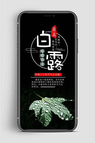 白露节气手机传统白露