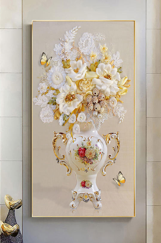 瓶子彩花时尚花富贵花开-众图网