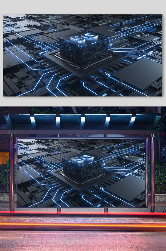 c4d立体3D模型企业建筑-众图网