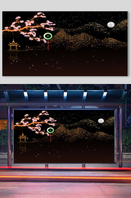 立即下载新中式风景古典复古立即下载新中式风景插画古典立即下载古风