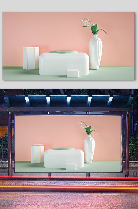 c4d立体电商模型炫酷场景-众图网