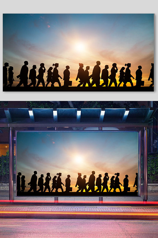 白领模特女人剪影模板下载-编号458027-众图网